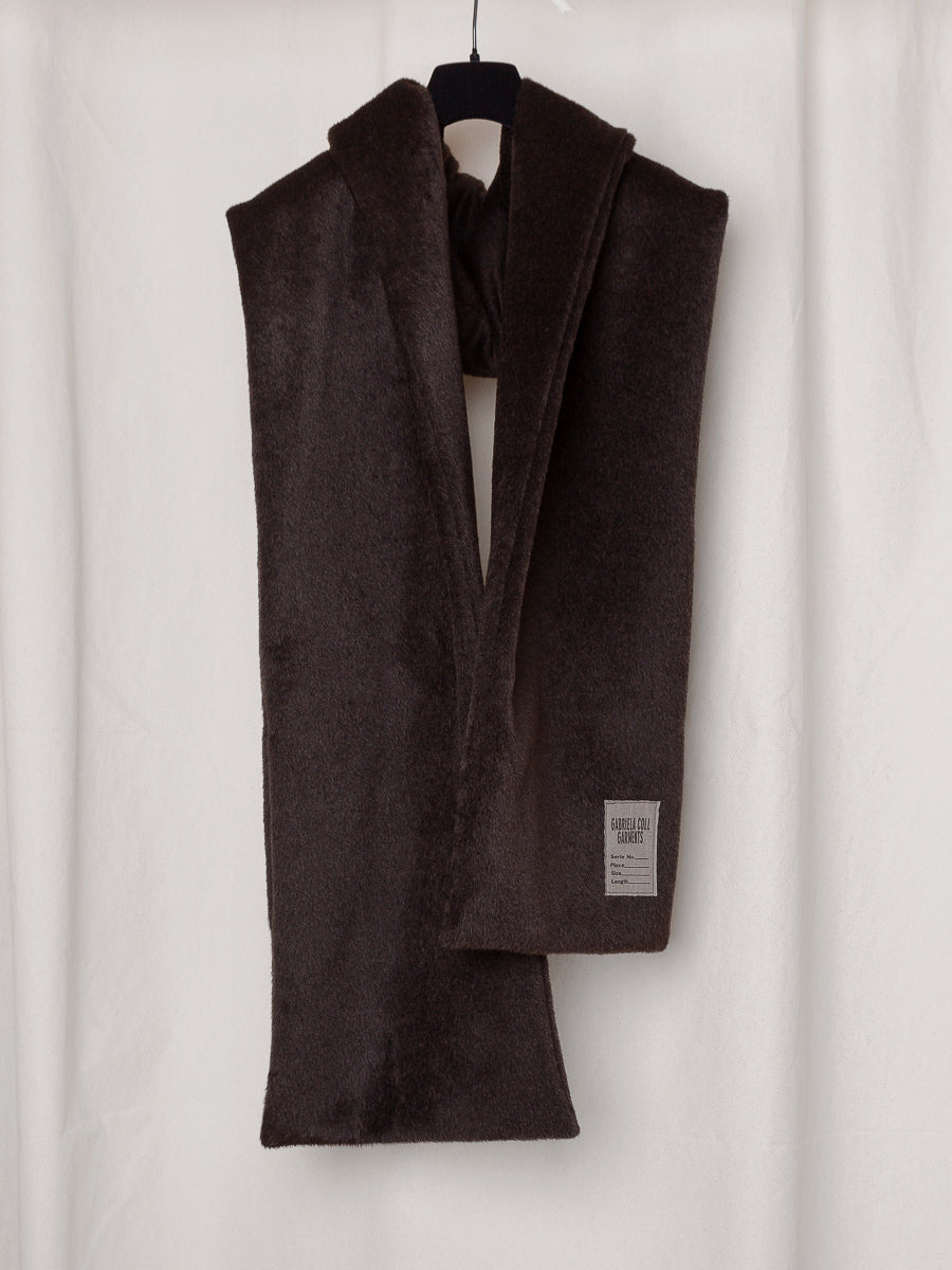 S17 NO.110 SURY ALPACA WOOL PADDED POCKET SCARF