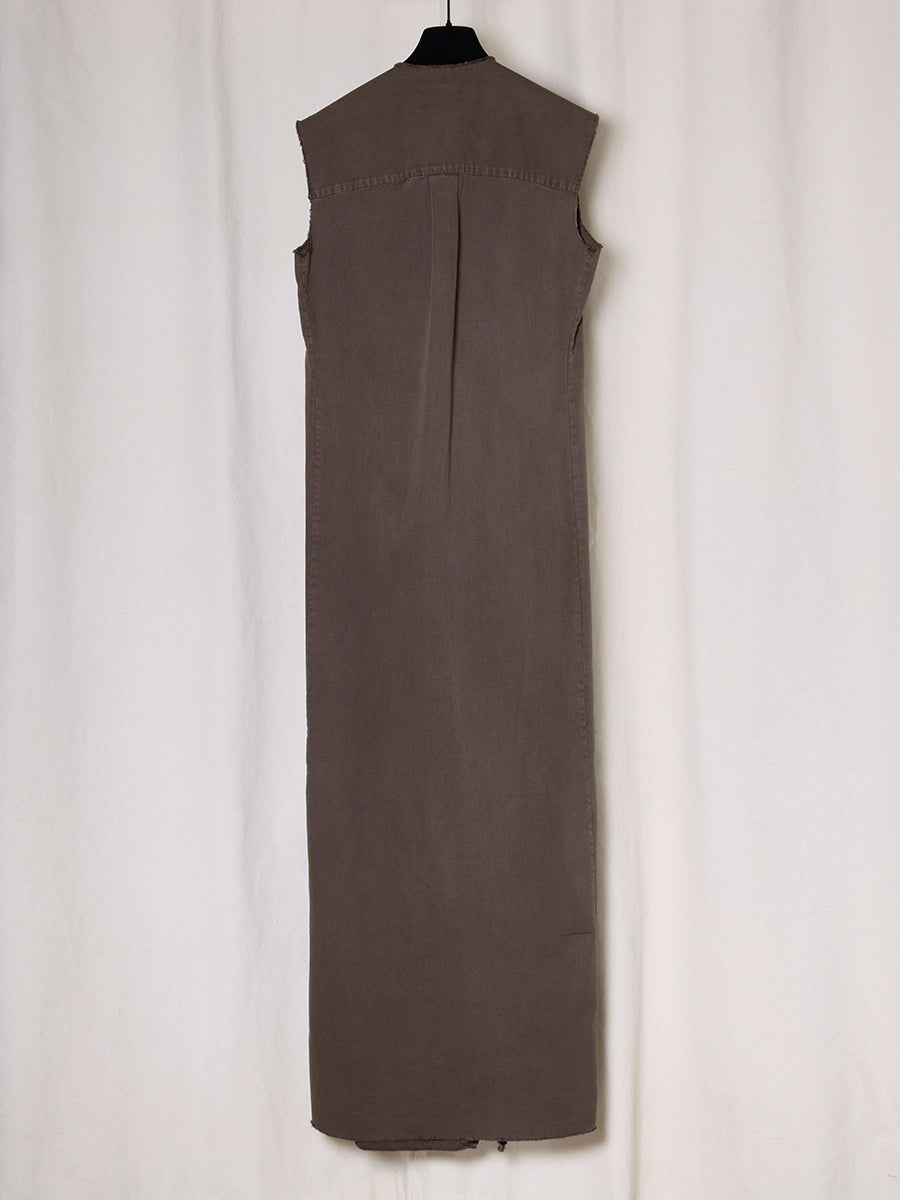 PREORDER S20 NO.90 THIN CANVAS SLEEVELESS DRESS