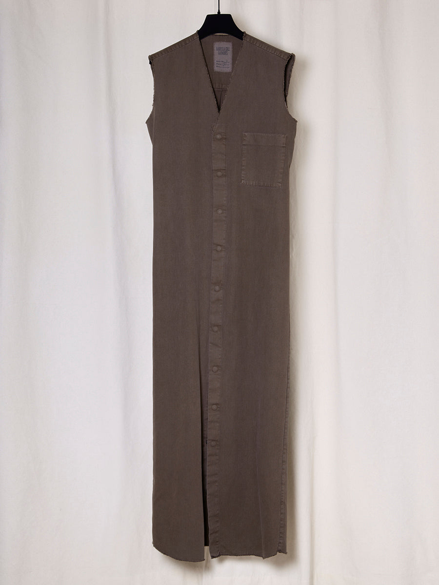 PREORDER S20 NO.90 THIN CANVAS SLEEVELESS DRESS