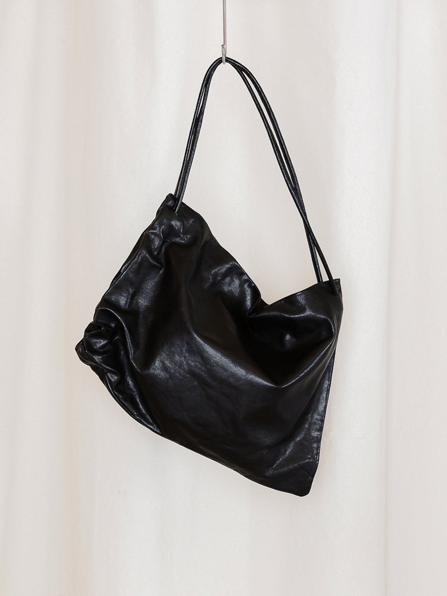 PREORDER S20 NO.131 LEATHER GATHERED CROSSED BAG