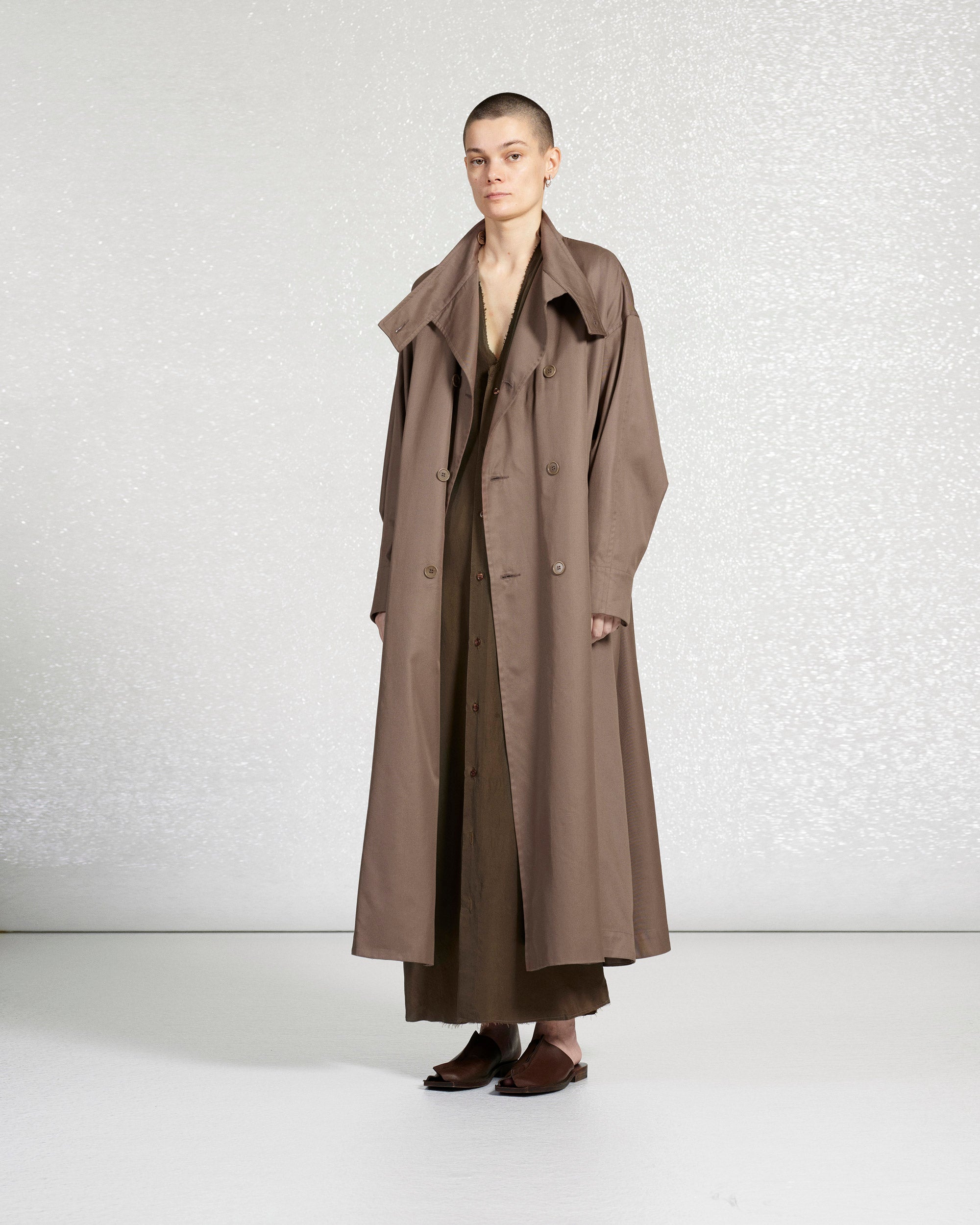 S18 NO.65 GABARDINE OVERSIZED COAT