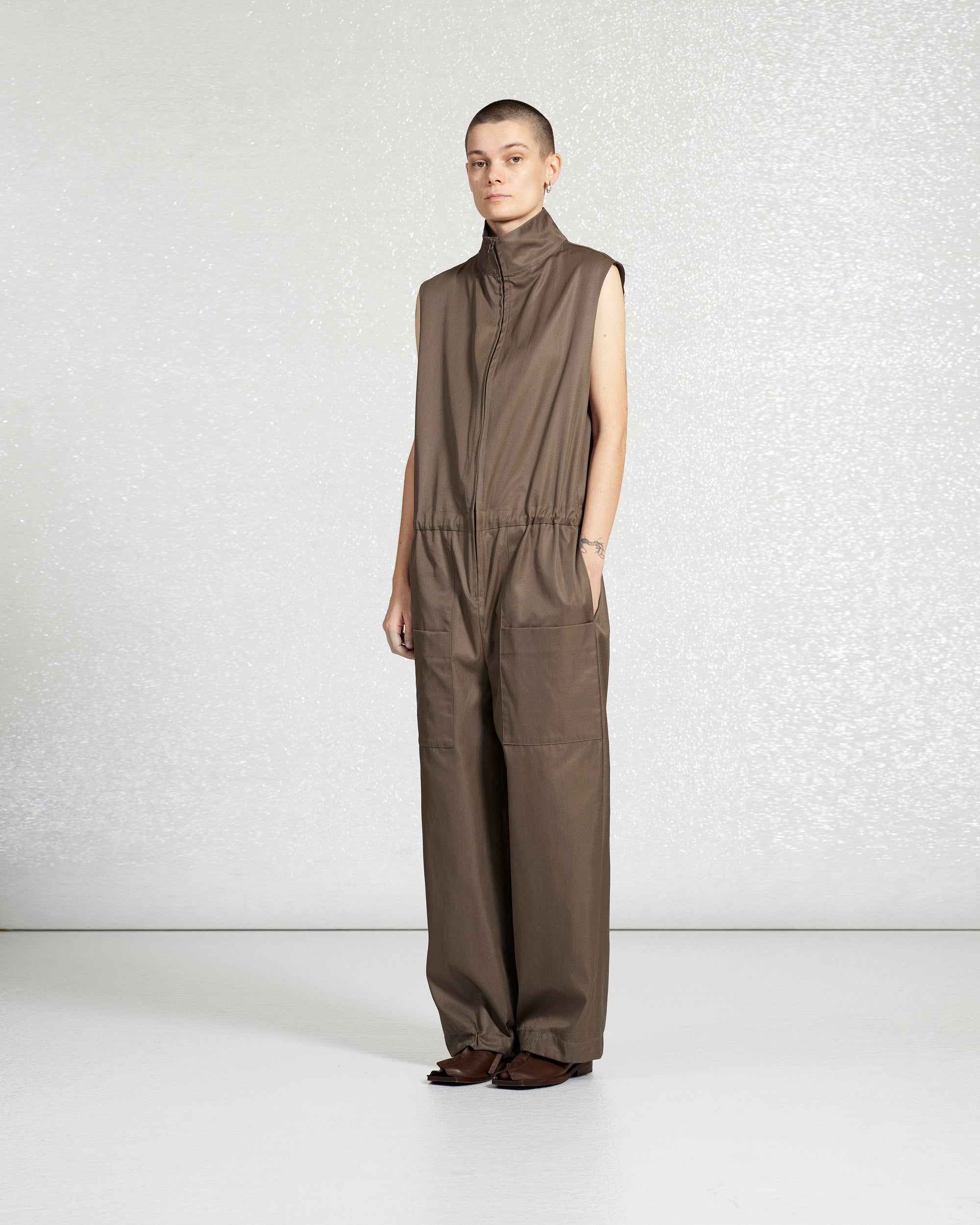 S18 NO.336 GABARDINE ZIPPER OVERALL