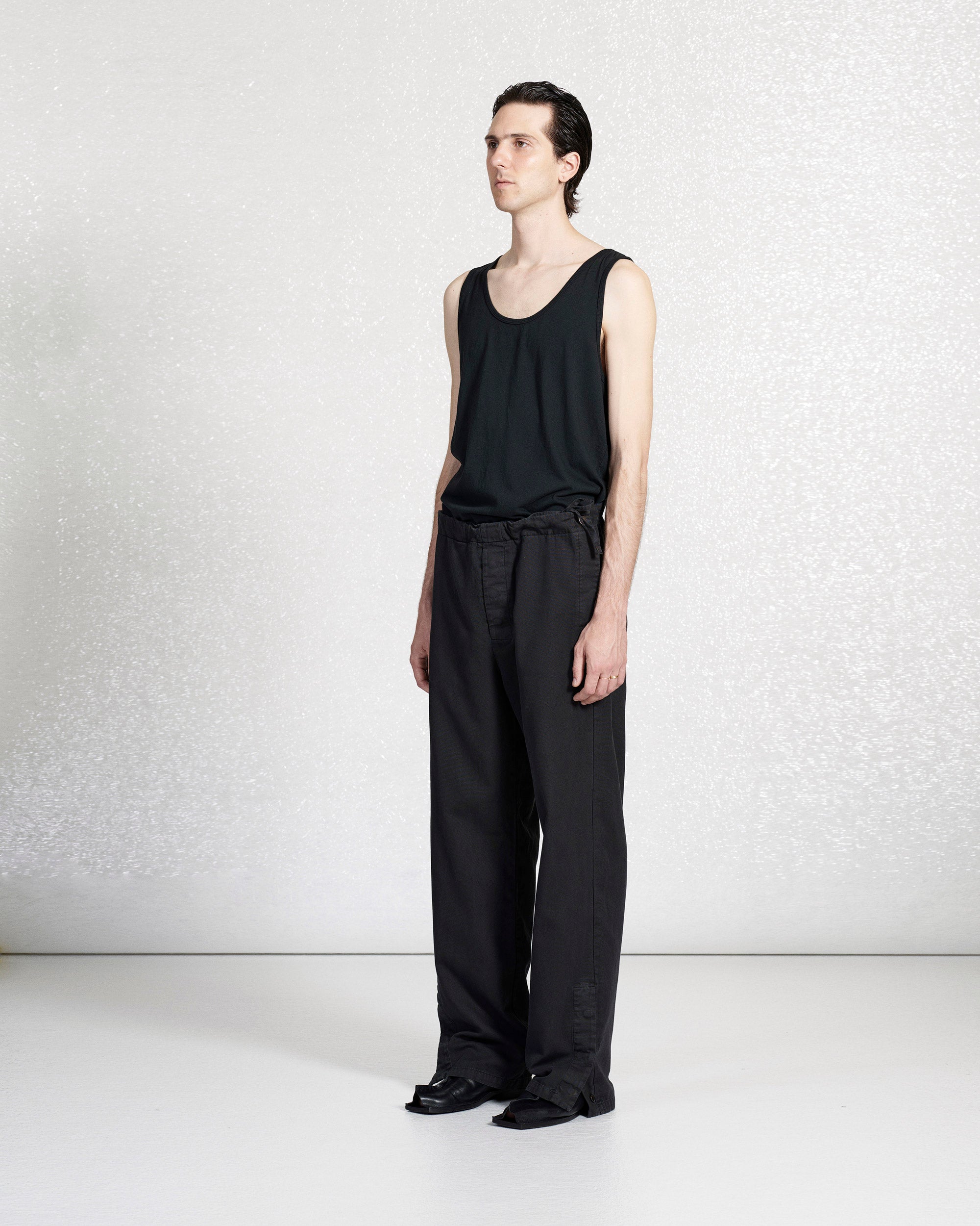 S18 NO.329 THIN CANVAS ADJUSTABLE TROUSERS