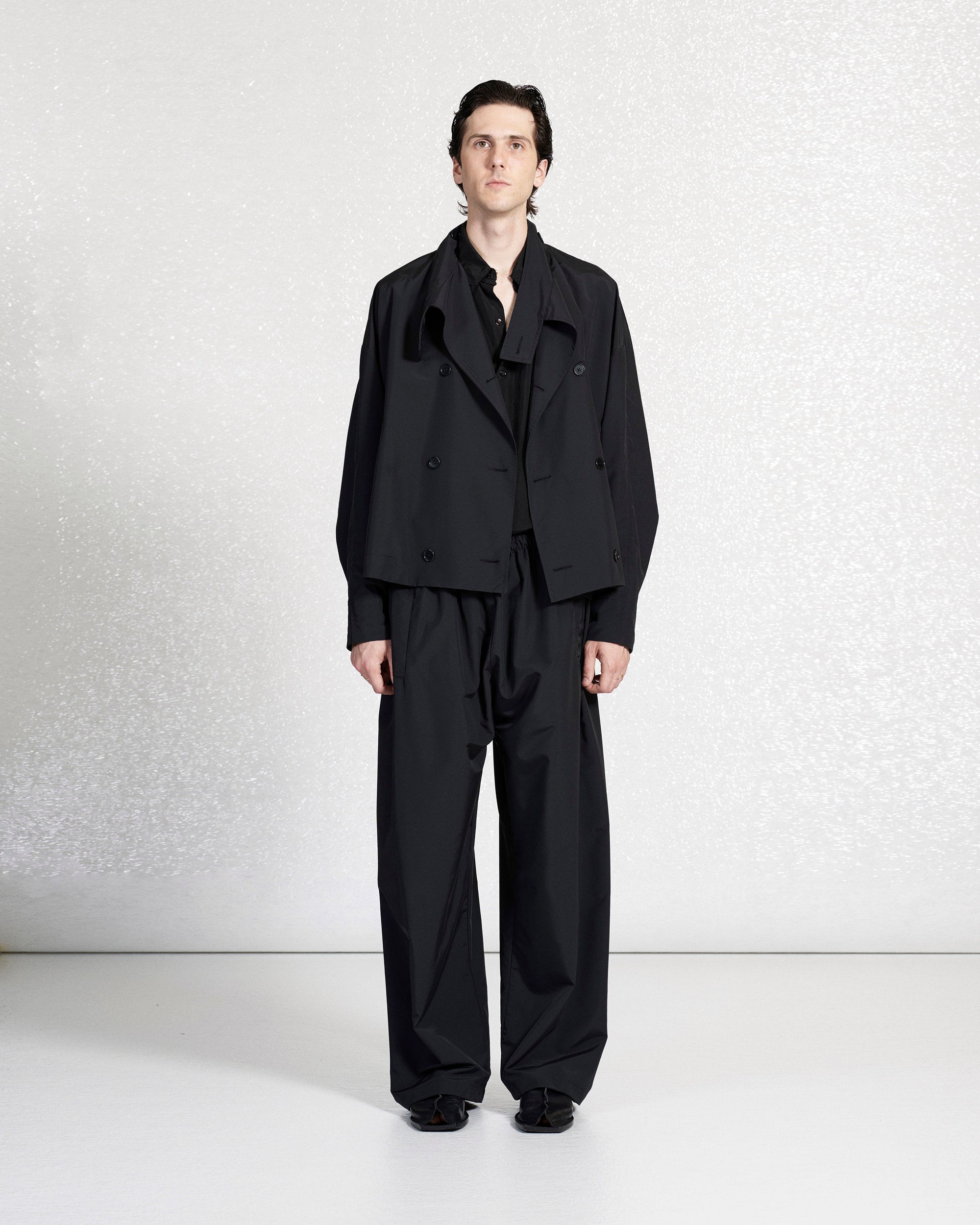 S18 NO.287 BLACK RAINSYSTEM TROUSERS