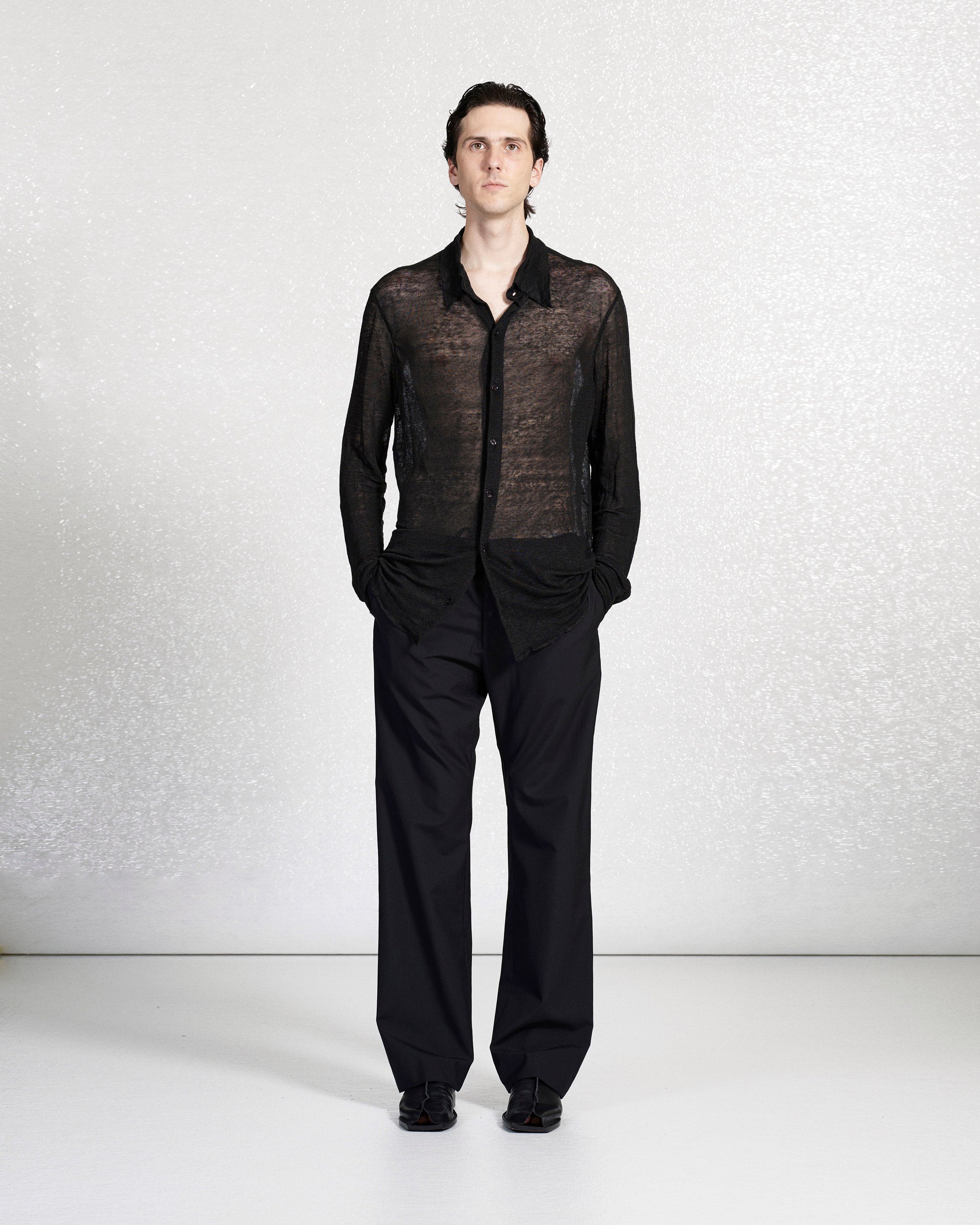 S18 NO.205 SUMMER WOOL TAILORED TROUSERS