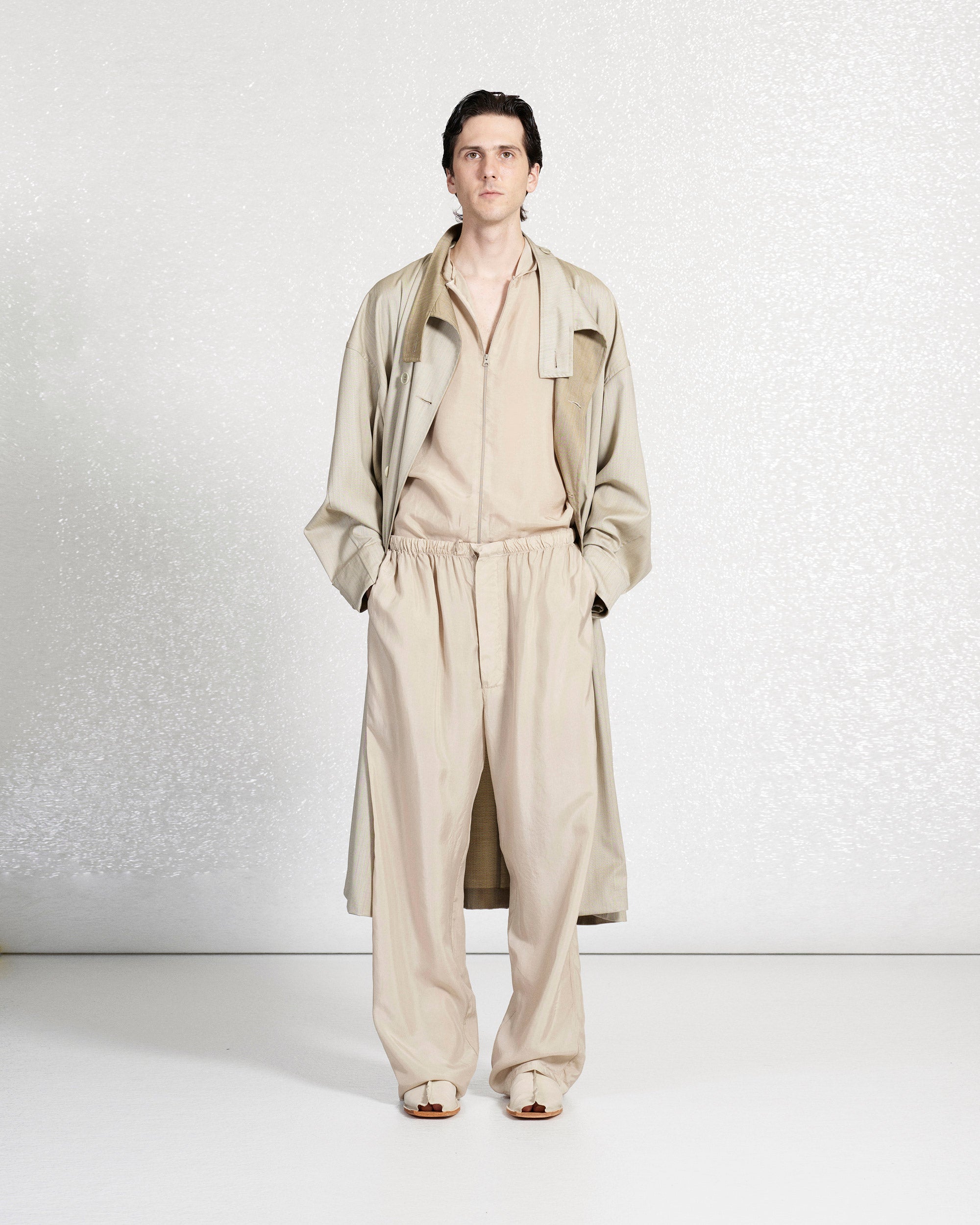 S18 NO.288 CUPRO DRAWSTRING TROUSERS
