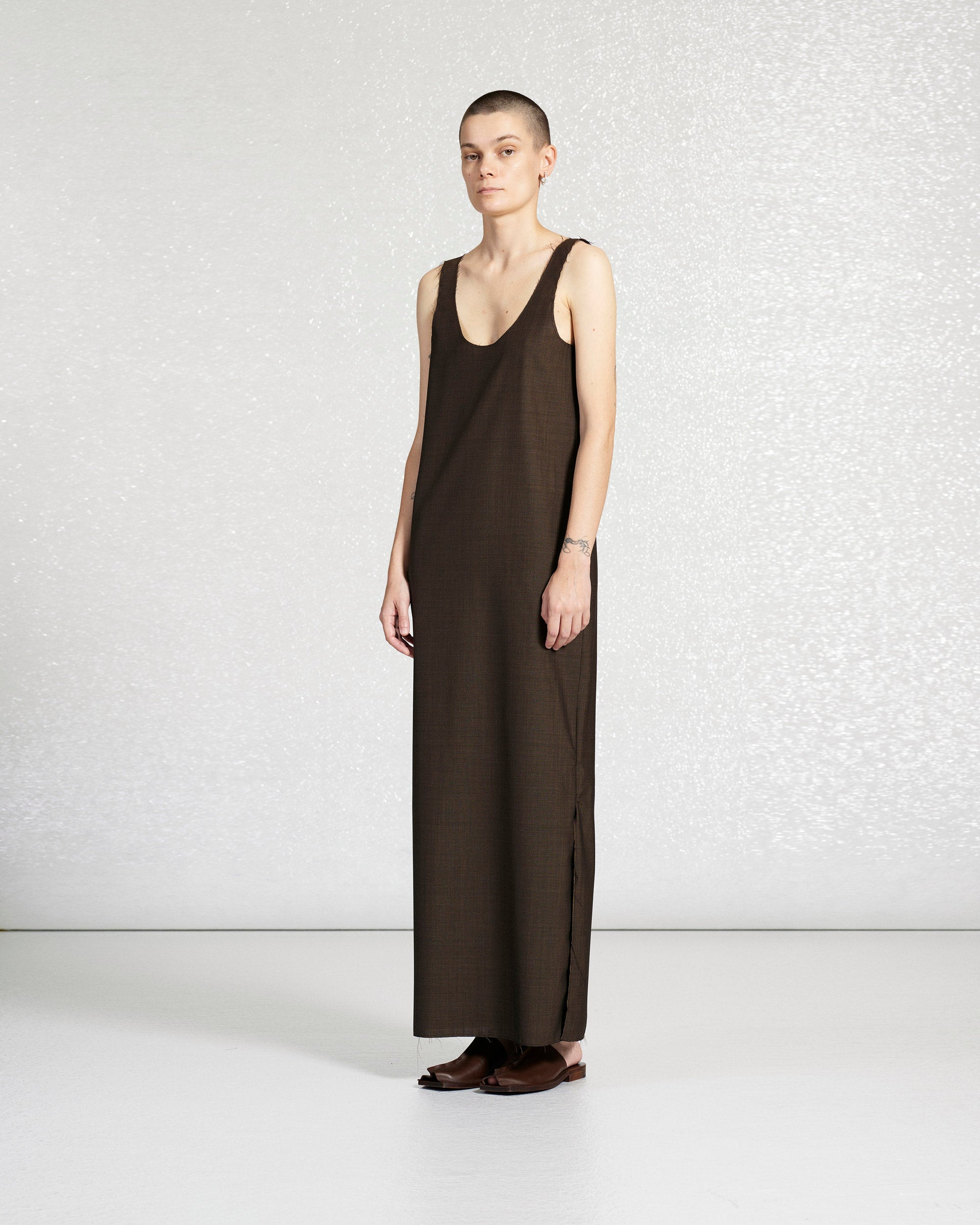 S18 NO.100 SUMMER WOOL SLIP DRESS