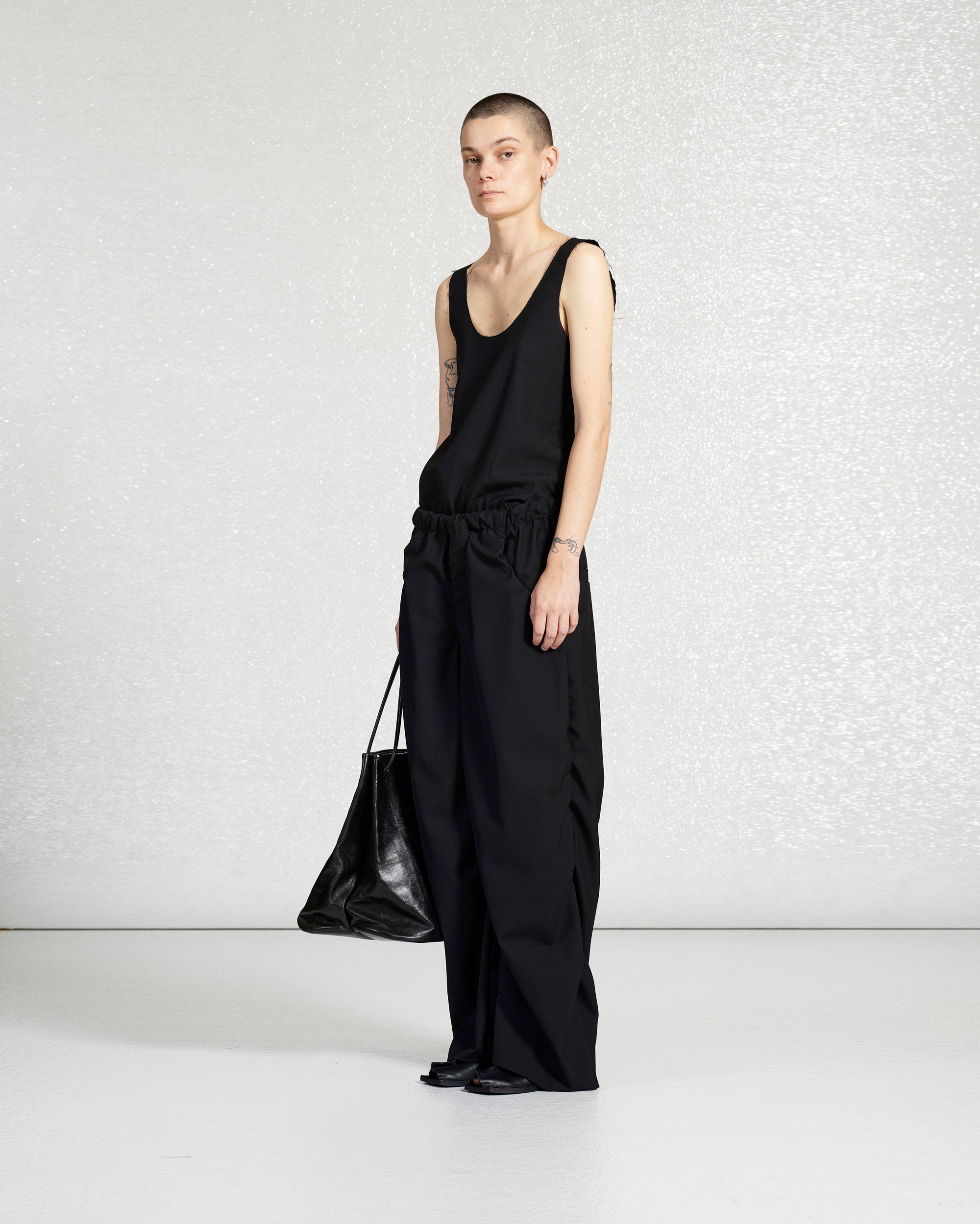 S18 NO.267 SUMMER WOOL DRAPED TROUSERS