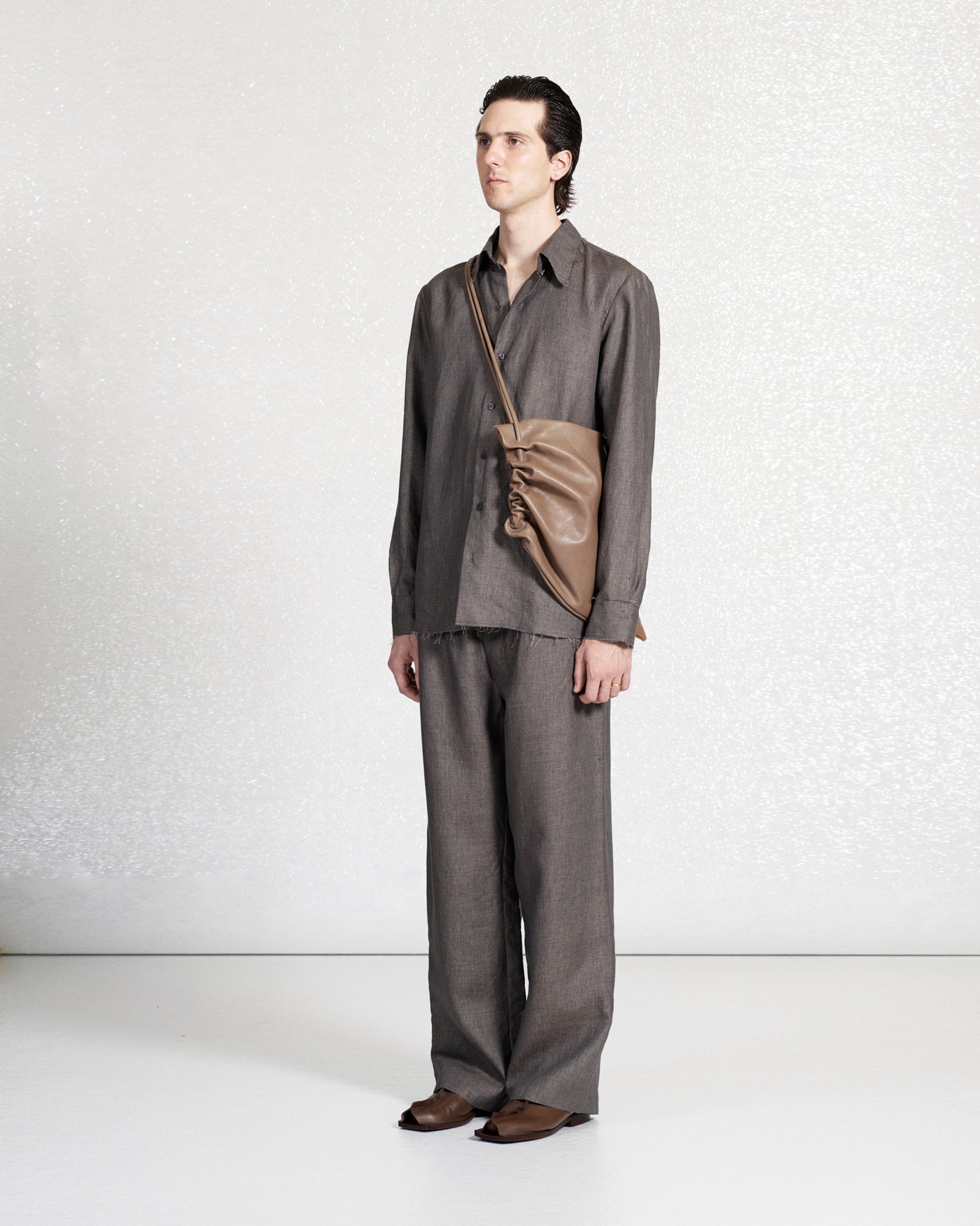 S18 NO.288 LINEN DRAWSTRING TROUSERS