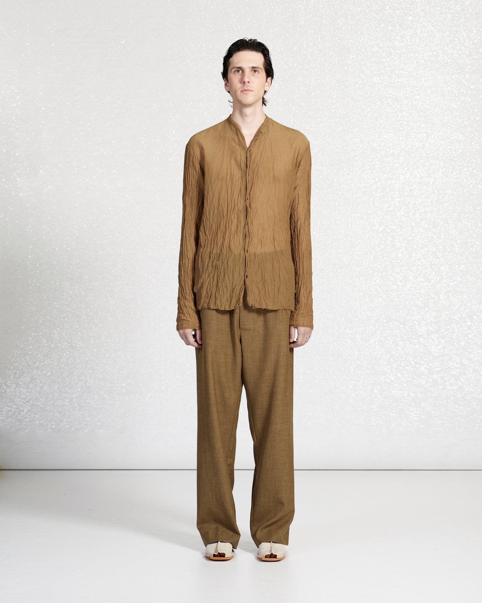 S18 NO.288 SUMMER WOOL DRAWSTRING TROUSERS